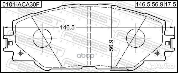 Колодки тормозные Toyota RAV 4 05- передние febest