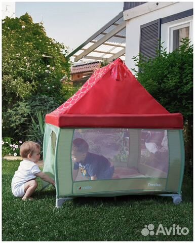 Манеж детский carrello Treviso со съемной крышей
