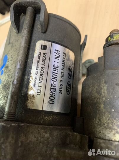 Стартер Hyundai Solaris 1 5ст. 9 зубьев Rio 3