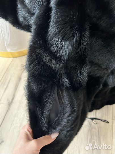 Шуба норковая автоледи черный бриллиант