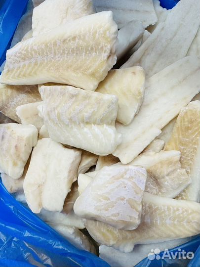 Филе трески порционное мясо без кожи и костей 5 кг