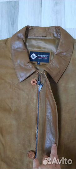 Новая кожаная куртка hiperbol - 56-58 разм