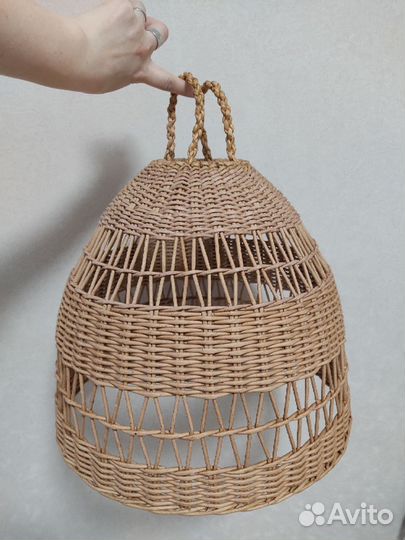 Абажуры плетеные светильники