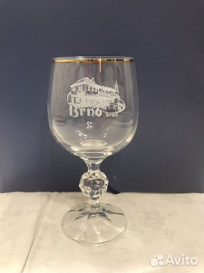 Хрустальные фужеры бокалы Чехия винтаж