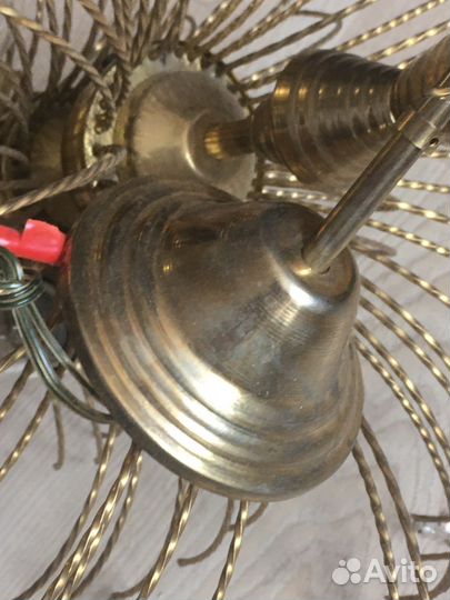 Хрустальная люстра СССР винтажная