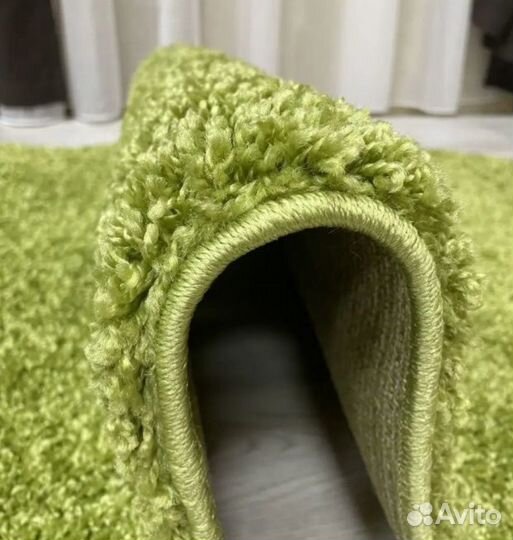 Коверы шегги, зелёный и коричневый