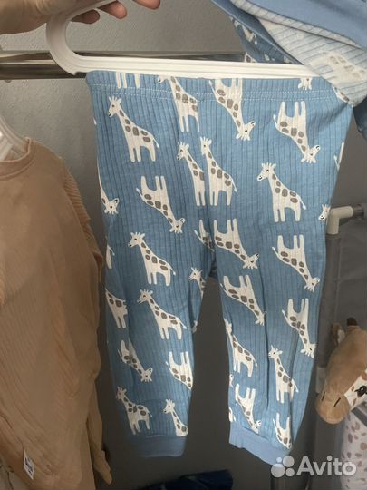 3 комплекта штаны/кофточка 74-80