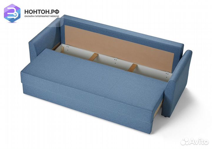 Диван еврокнижка Монца синий