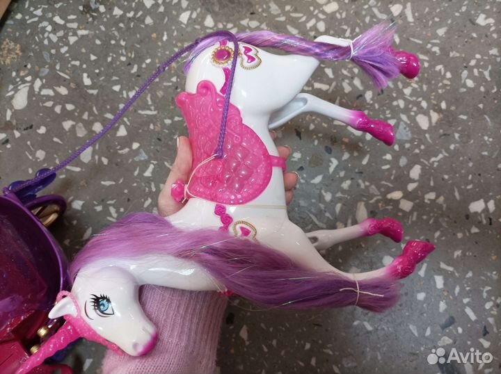 Игрушка карета для барби с лошадью