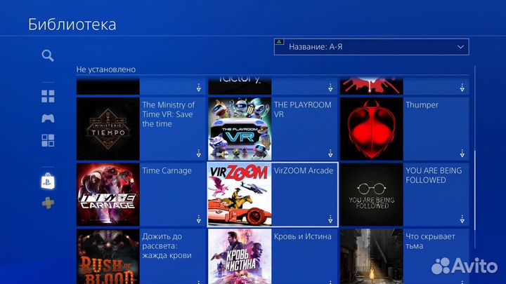 Игры для шлема VR Sony playstation