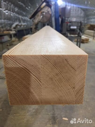 Клееный брус из массива сосны 80*120 мм от 1 до 12