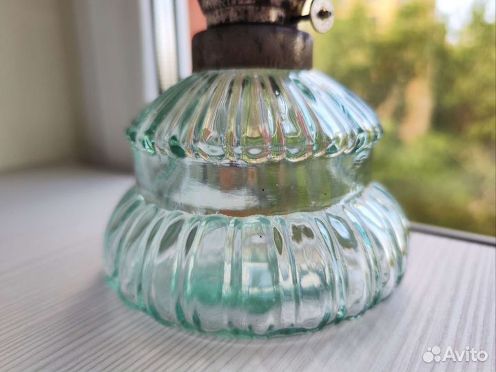 Антикварная керосиновая масляная лампа