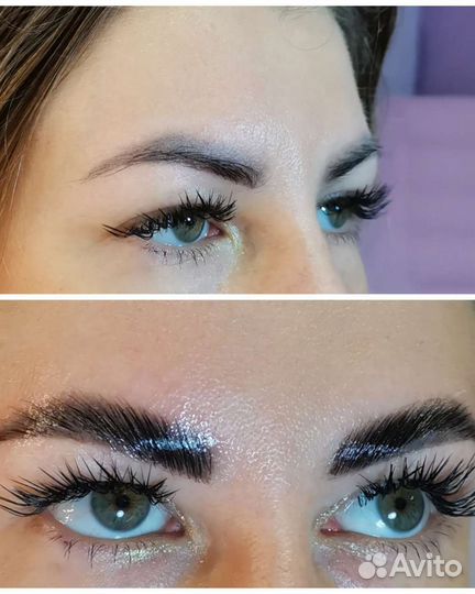 Педикюр, брови