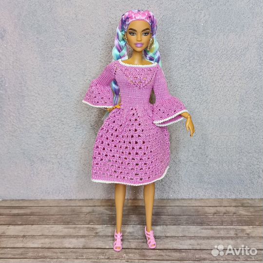 Вязаная одежда ручной работы для кукол Barbie