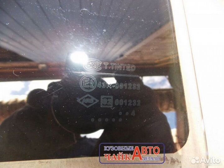 Стекло заднее правое Renault Logan 1