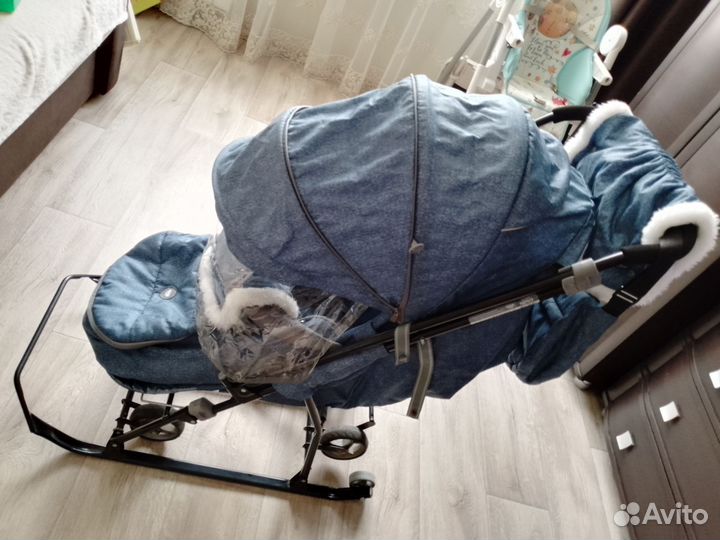 Детские санки коляска бу