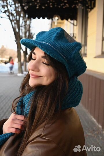 Комплект: кепка плюс шарф