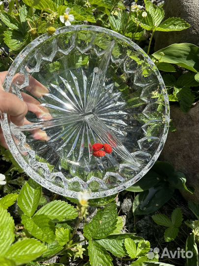 Менажница винтаж хрусталь