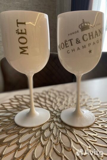 Акриловые бокалы моёт /фужеры «Moët & Chandon»