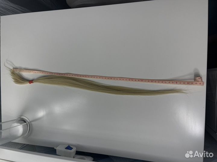 Волосы для наращивания 60 см блонд