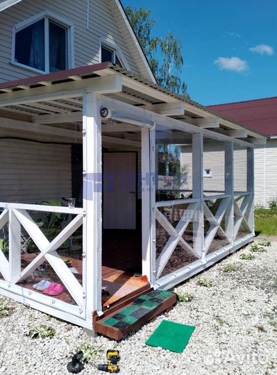 Жидкие окна для беседки