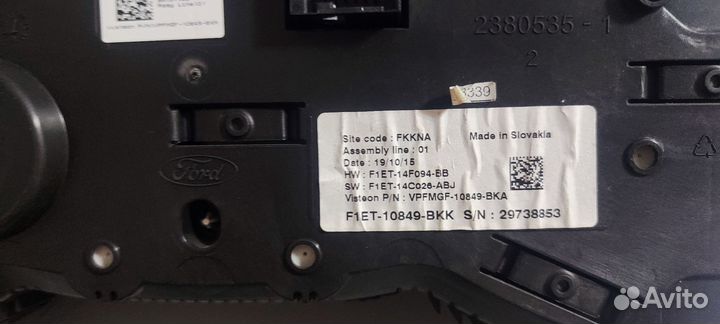 Шиток приборов ford focus 3