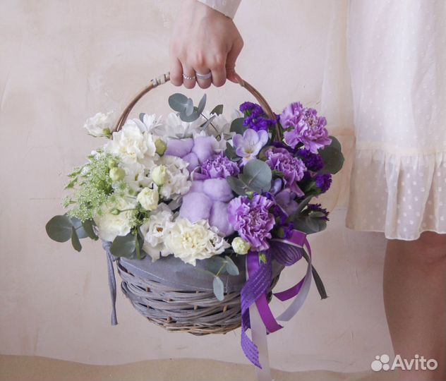 Корзина «Сиреневый градиент»