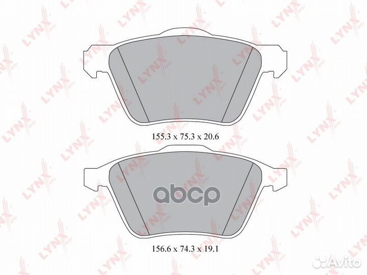 Колодки тормозные дисковые перед BD7814 LYN