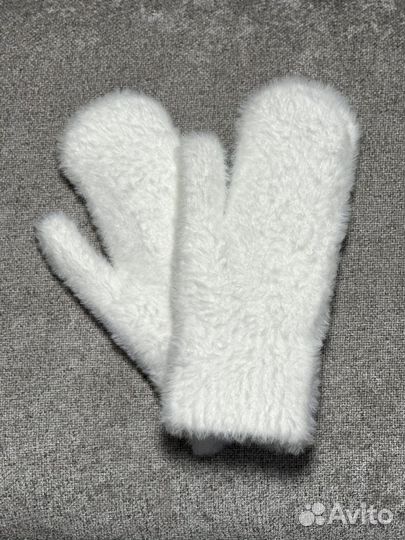 Варежки меховые теплые новые