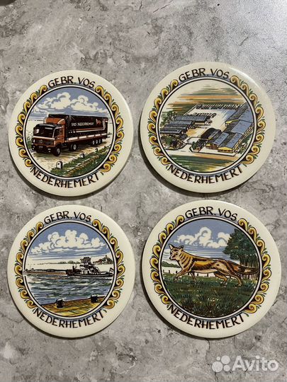 Керамические подставки под бокалы (кружки)