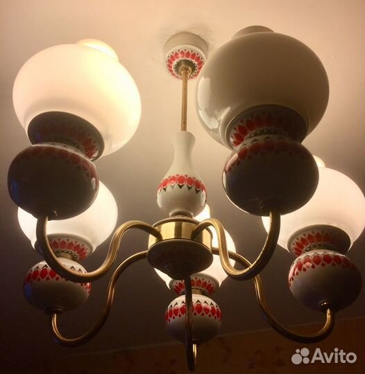 Люстра СССР фарфор Импорт