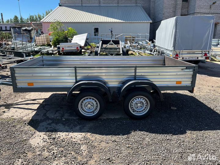Двухосный прицеп 3.2х1.5 м (самосвальный)