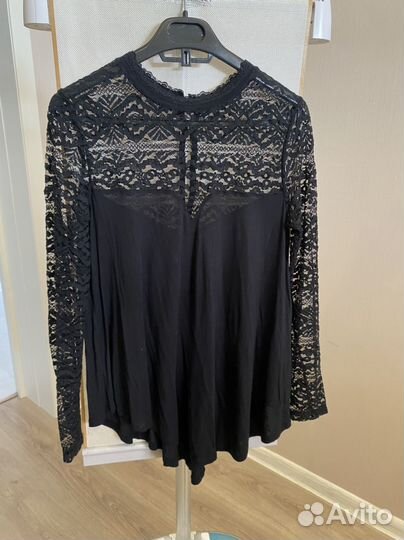 Кроп топ с длинным рукавом свитер