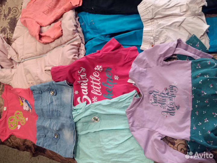 Вещи пакетом для девочки 104-110