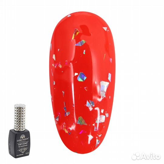 Топ без липкого слоя, Holographic Foil Top, 12мл