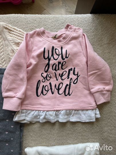 Пакет теплой одежды для девочки 80