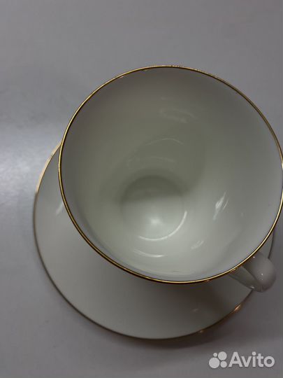 Чашка с блюдцем фарфор