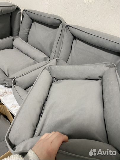 Лежанка 40/50 серая для собак