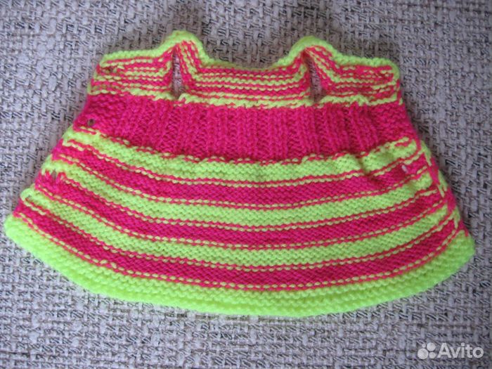 Вязаные платья для куклы Паола Рейна ростом 32 см