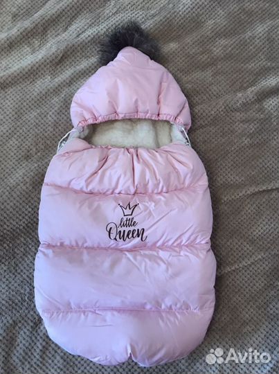 Зимний конверт на выписку малышу