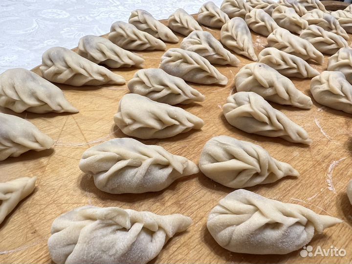 Пельмени, манты, ручная лепка, халяль