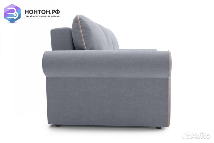 Диван еврокнижка Прованс 3-х местный серый