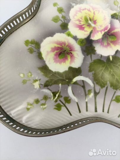 Поднос фигурной формы Villeroy & Boch. Антиквариат