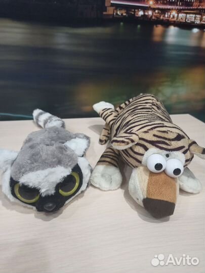 Музыкальная игрушка Тигр хохотун, лемур антистресс