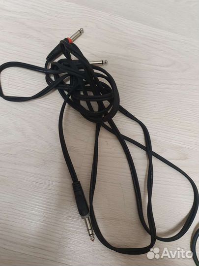 Аудио кабель 2х 6.3 Jack 