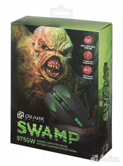 Новая Беспроводная игровая мышь oklick 975GW