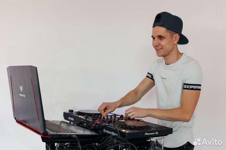 Dj диджей,свет, звук, технофан, проектор