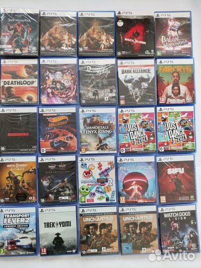 Коллекция Экшенов, Аркад и Гонок Для Sony PS5