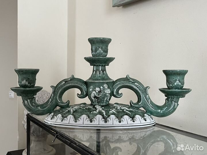 Канделябр подсвечник фарфор Sandizell 36.5 см