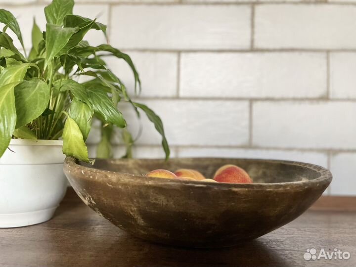 Посуда деревянная тарелка блюдо под фрукты